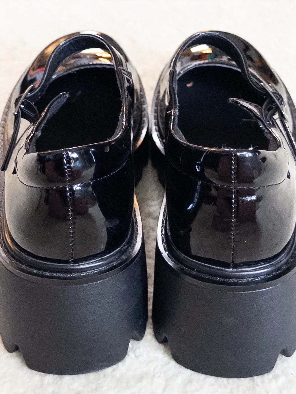 Dream Pairs Black Patent Platform Mary Jane Shoes Women’s Size 9 Goth